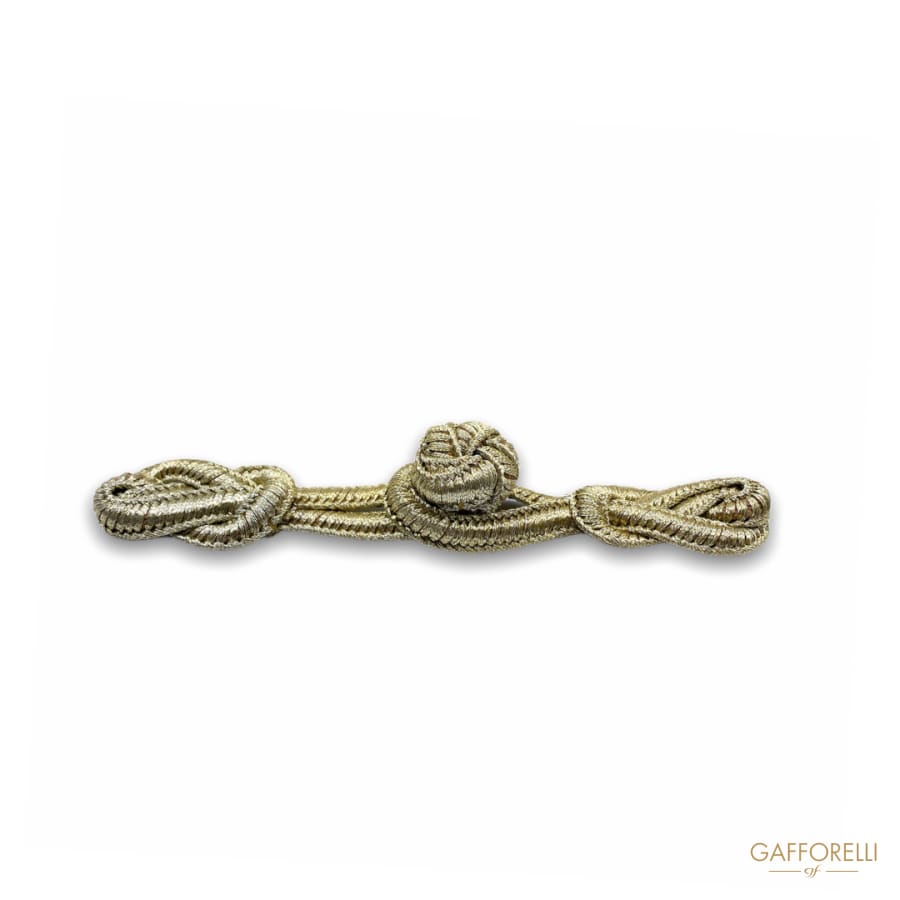 Rope Toggles Wrapped in Gold Colored Polyester H366
