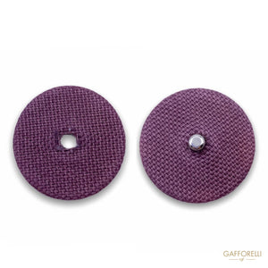 Round Covered Snap Button H288 - Gafforelli Srl fabric •