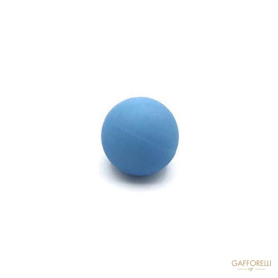 Rubberized Effect Polyester Button with Pass Hole - Art.