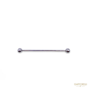 Silver Metal Piercing With Beads U295 - Gafforelli Srl