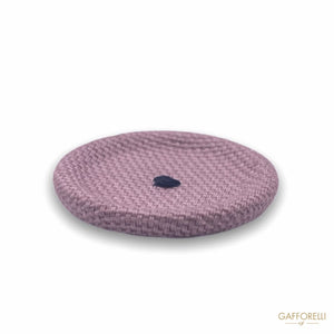 Simple Button Covered In Colored Fabric H294 - Gafforelli
