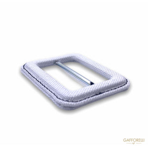 Square Buckle Covered With Designer Fabric Stitching H301-