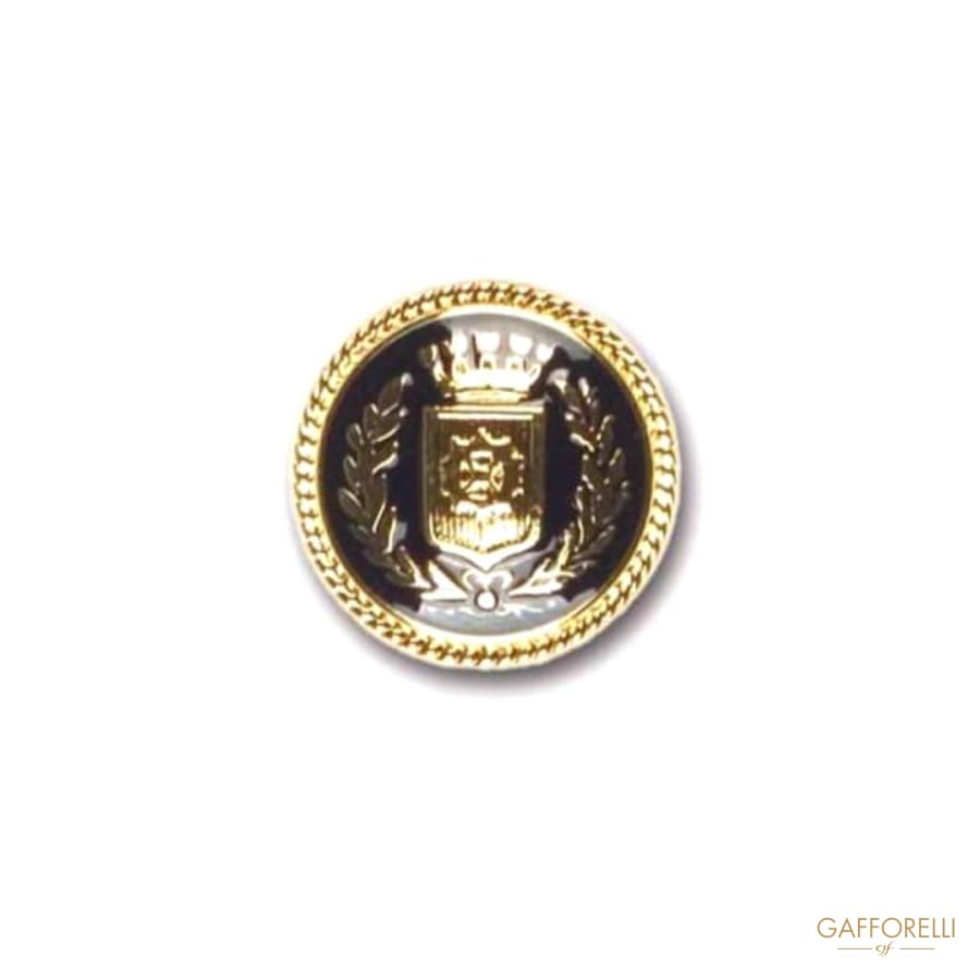 Zamak Buttons with Logo and Enamel - Art. 4736 metal buttons