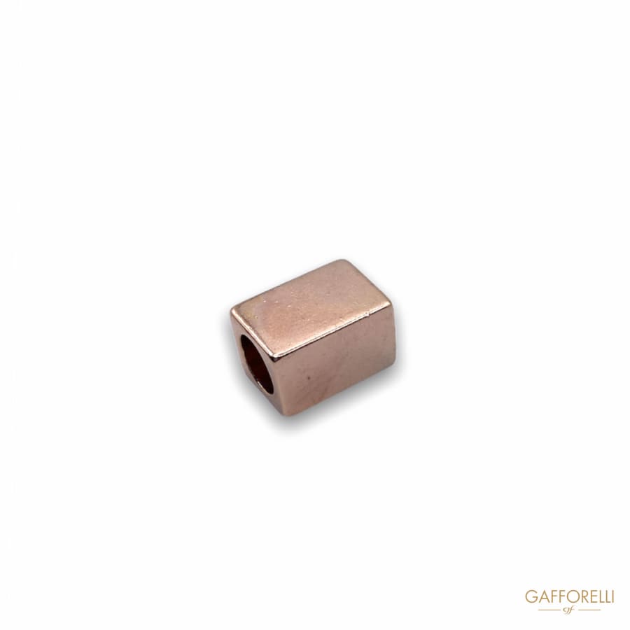 Zamak Cord End Rectangular Shaped 2687 - Gafforelli Srl