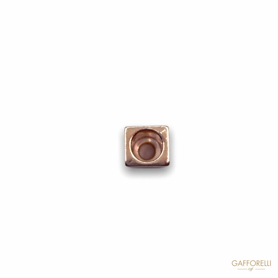 Zamak Cord End Rectangular Shaped 2687 - Gafforelli Srl