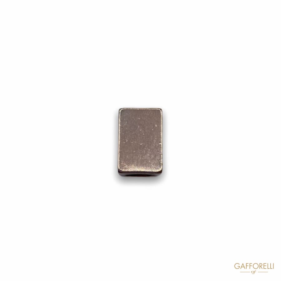 Zamak Cord End Rectangular Shaped 2687 - Gafforelli Srl