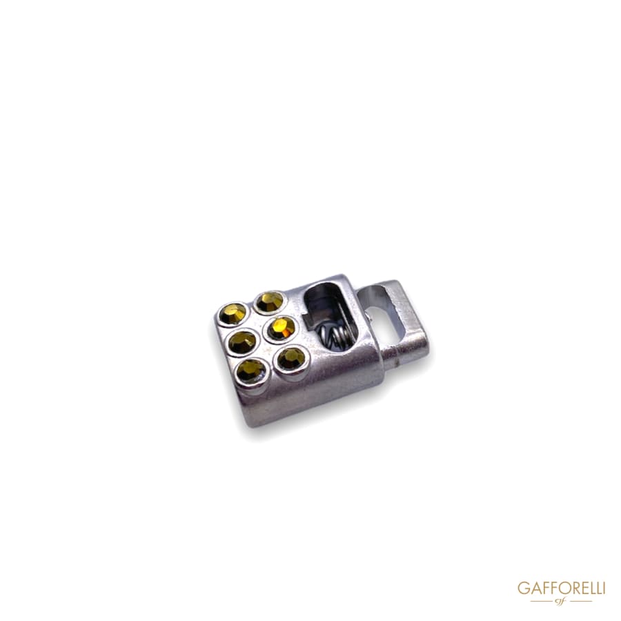 Zamak Cord Stopper with Swarovski Rhinestones 5571