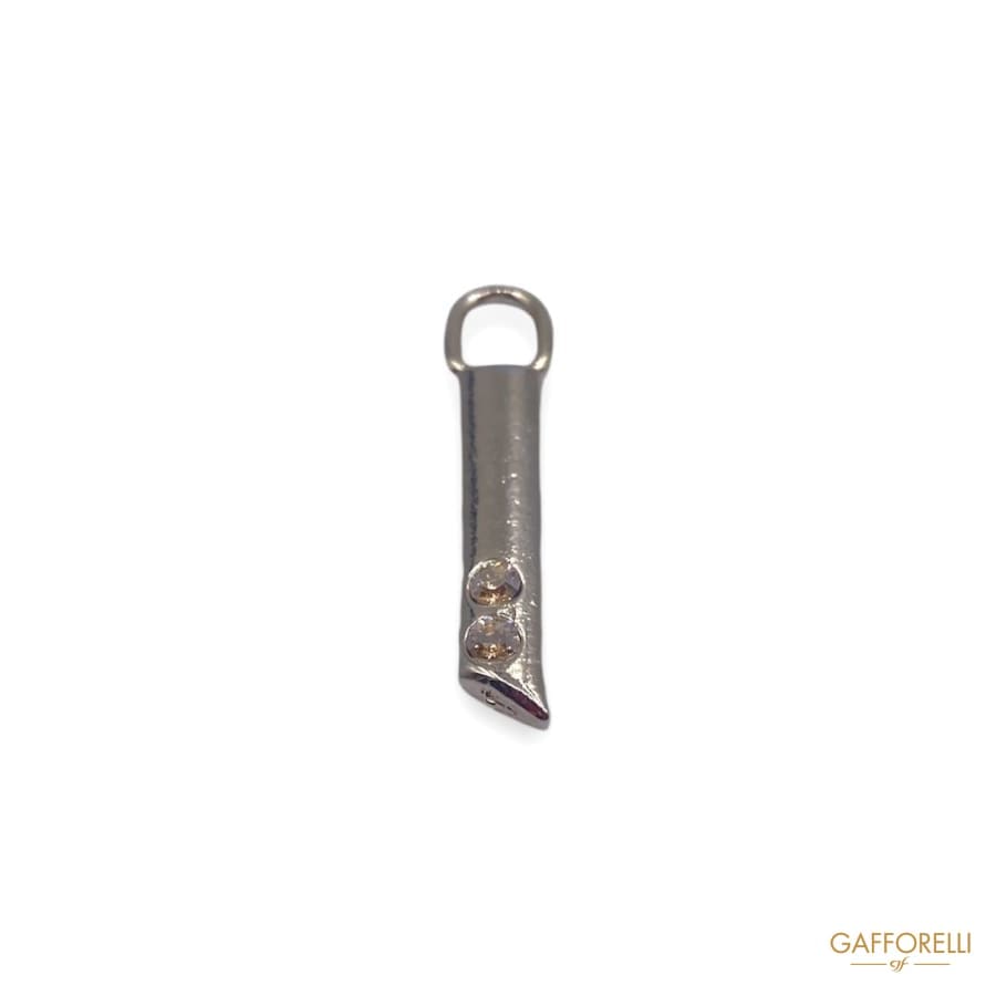 Zamak Zipper with Strass 5091 - Gafforelli Srl zip puller