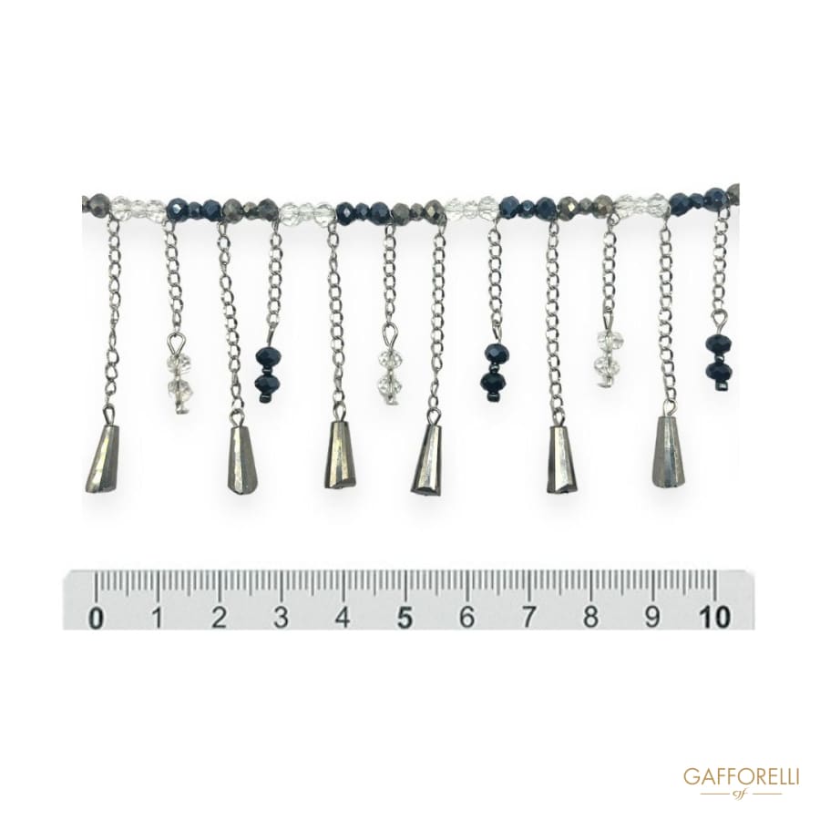 Pendant Chain with Bright Beads A457 - Gafforelli Srl
