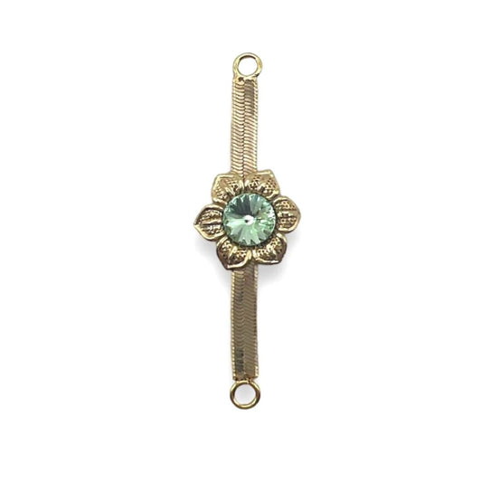Loop with Flower and Rhinestones - Art. A649 - Gafforelli
