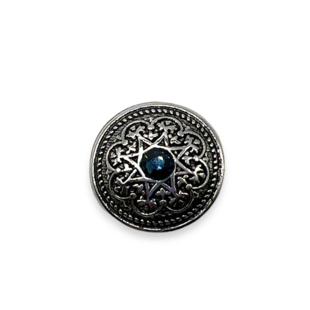 Coat of Arms Button with Rhinestones - Art. B194