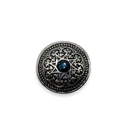 Coat of Arms Button with Rhinestones - Art. B194