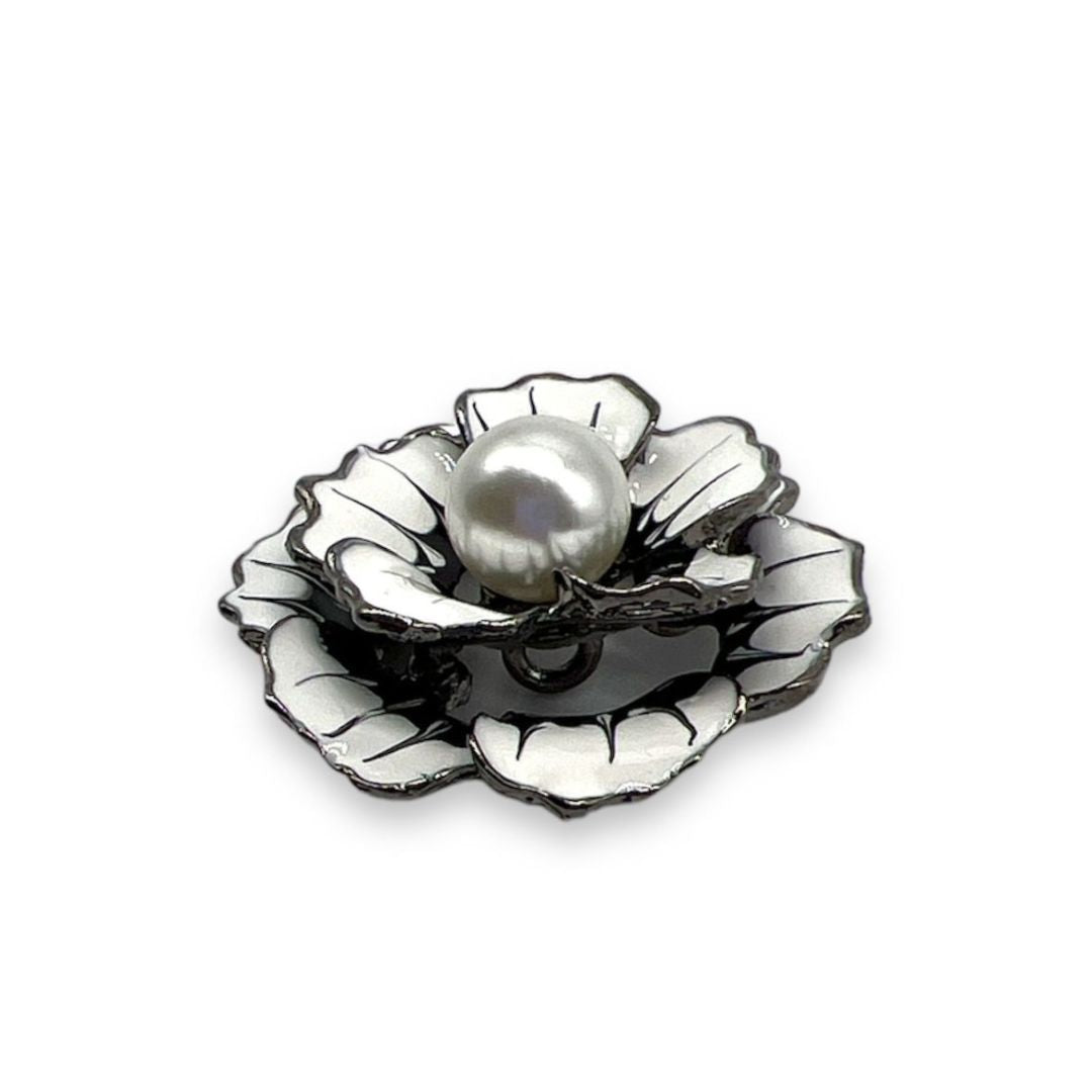 Flower Button- Art. B198 - Gafforelli Srl metal buttons