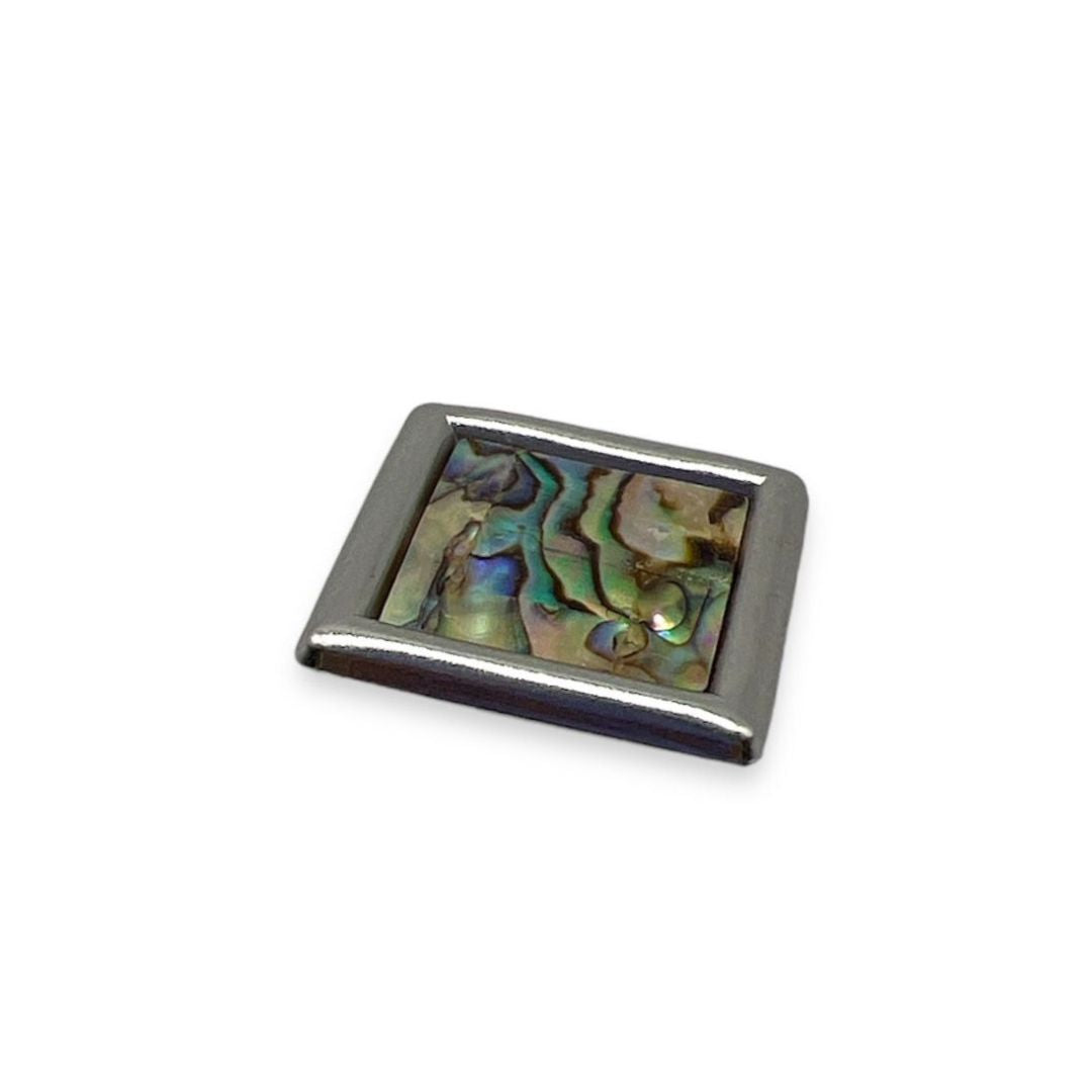 Ablone Mother-of-pearl Square Button- Art. G153