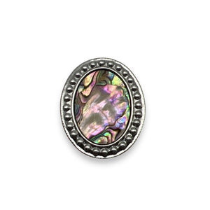 Oval Ablone Mother-of-pearl Button- Art. G154 - Gafforelli