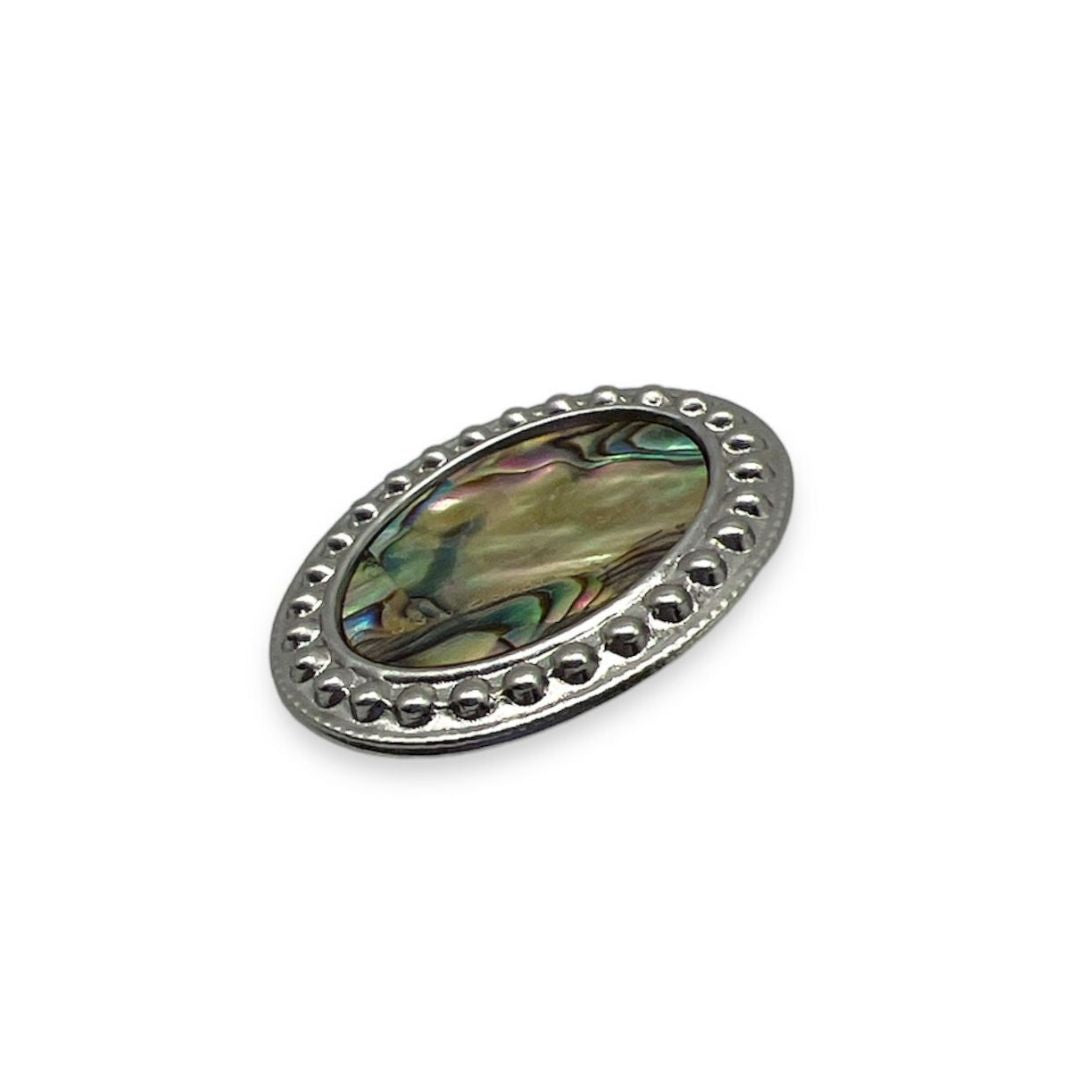 Oval Ablone Mother-of-pearl Button- Art. G154 - Gafforelli