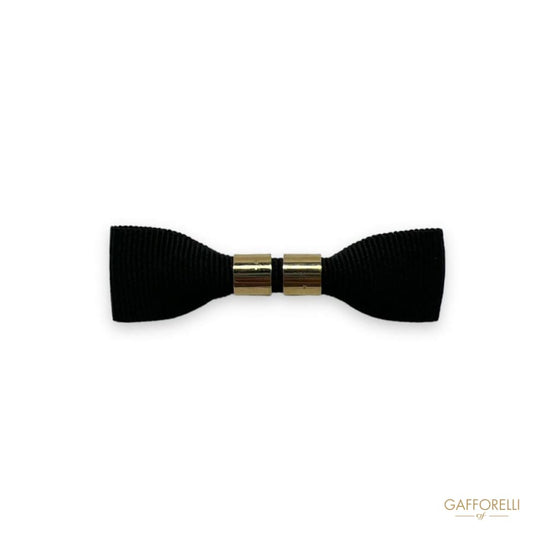 Bow Brooch with Metal Detail U362 - Gafforelli Srl Pin men’s