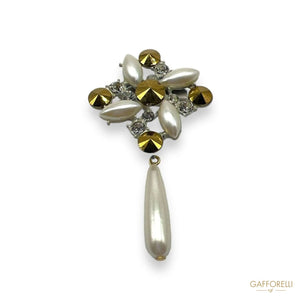 Brooch With Pendant- Art. D427 - Gafforelli Srl brooches