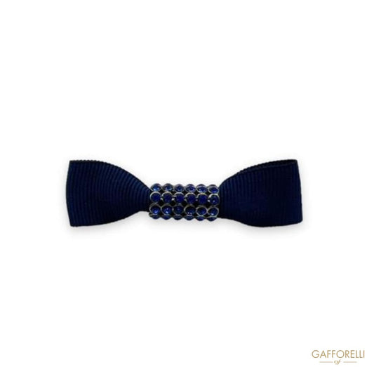 Bow Brooch with Rhinestones U116 - Gafforelli Srl Pin men’s