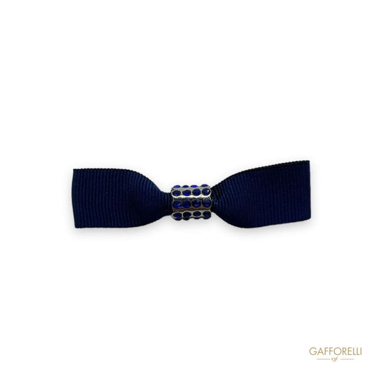 Bow Brooch with Rhinestones U116/mod - Gafforelli Srl Pin