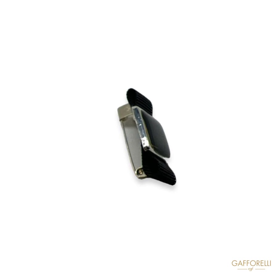 Bow Brooch with Square Gem U559 - Gafforelli Srl Pin men’s