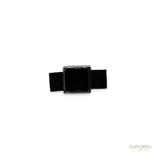 Bow Brooch with Square Gem U559 - Gafforelli Srl Pin men’s