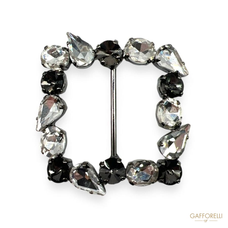 Buckle with Rhinestones A242 - Gafforelli Srl buckles