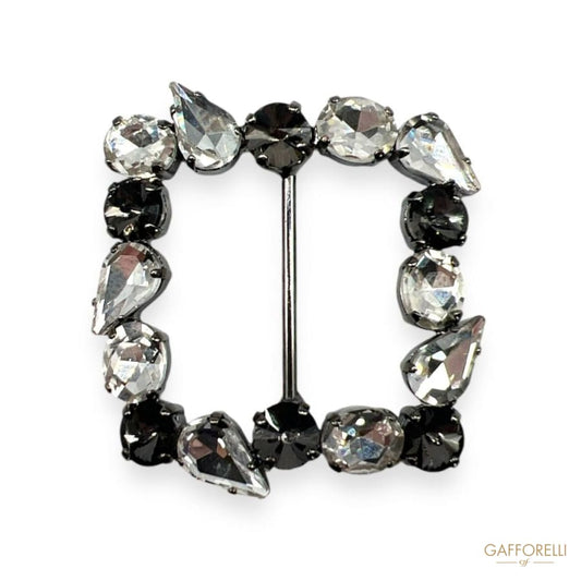 Buckle with Rhinestones A242 - Gafforelli Srl buckles