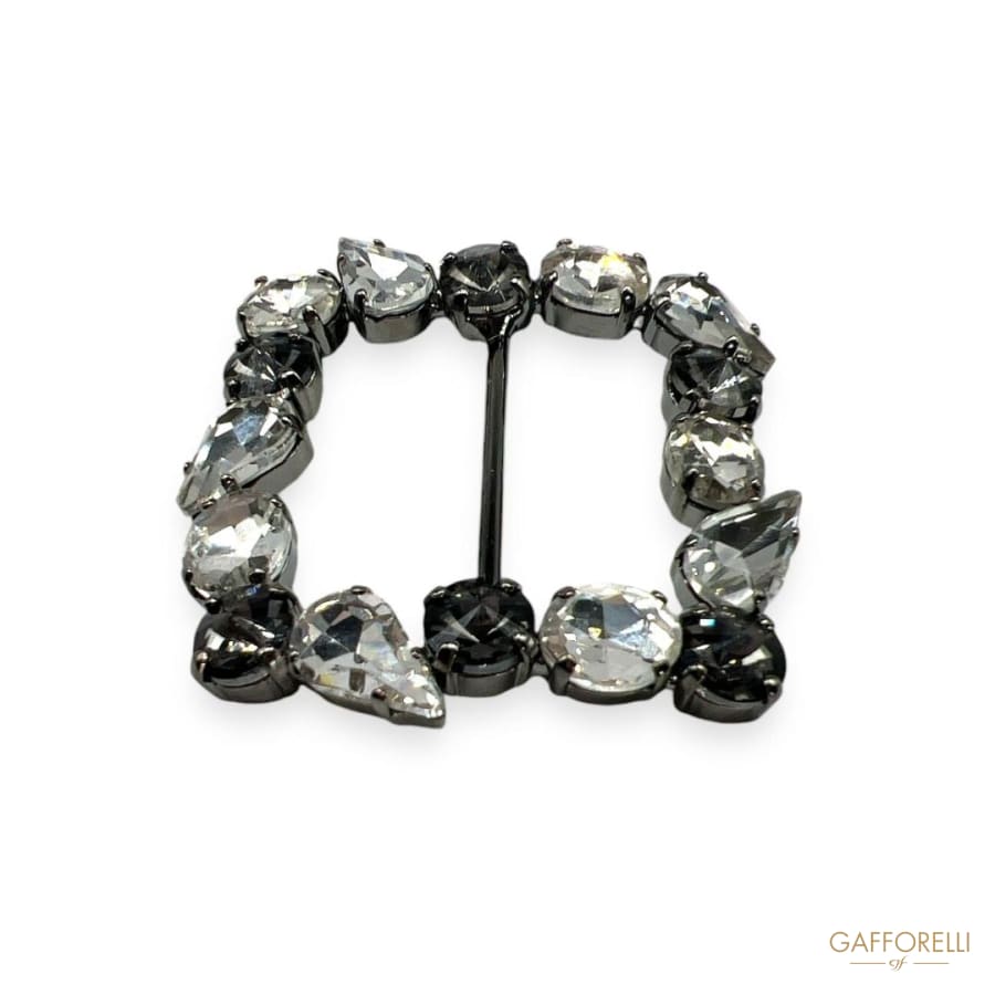 Buckle with Rhinestones A242 - Gafforelli Srl buckles