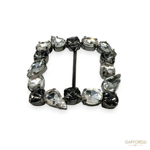 Buckle with Rhinestones A242 - Gafforelli Srl buckles