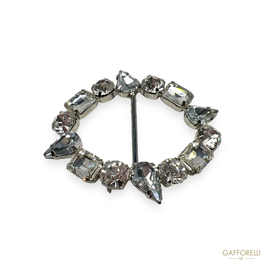 Buckle with Rhinestones A243 - Gafforelli Srl buckles
