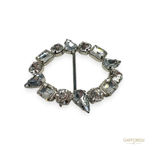 Buckle with Rhinestones A243 - Gafforelli Srl buckles