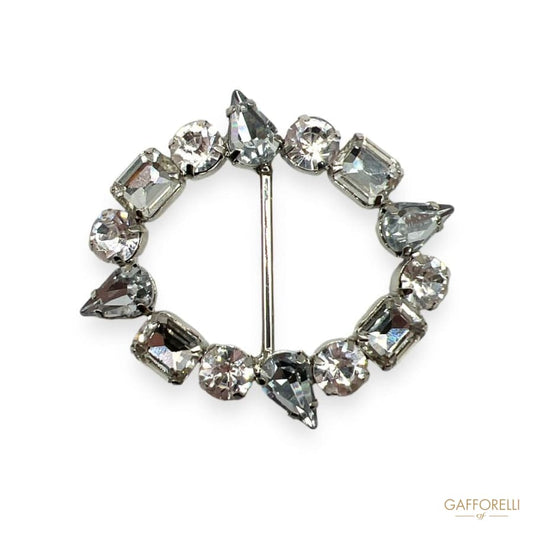 Buckle with Rhinestones A243 - Gafforelli Srl buckles