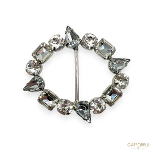 Buckle with Rhinestones A243 - Gafforelli Srl buckles