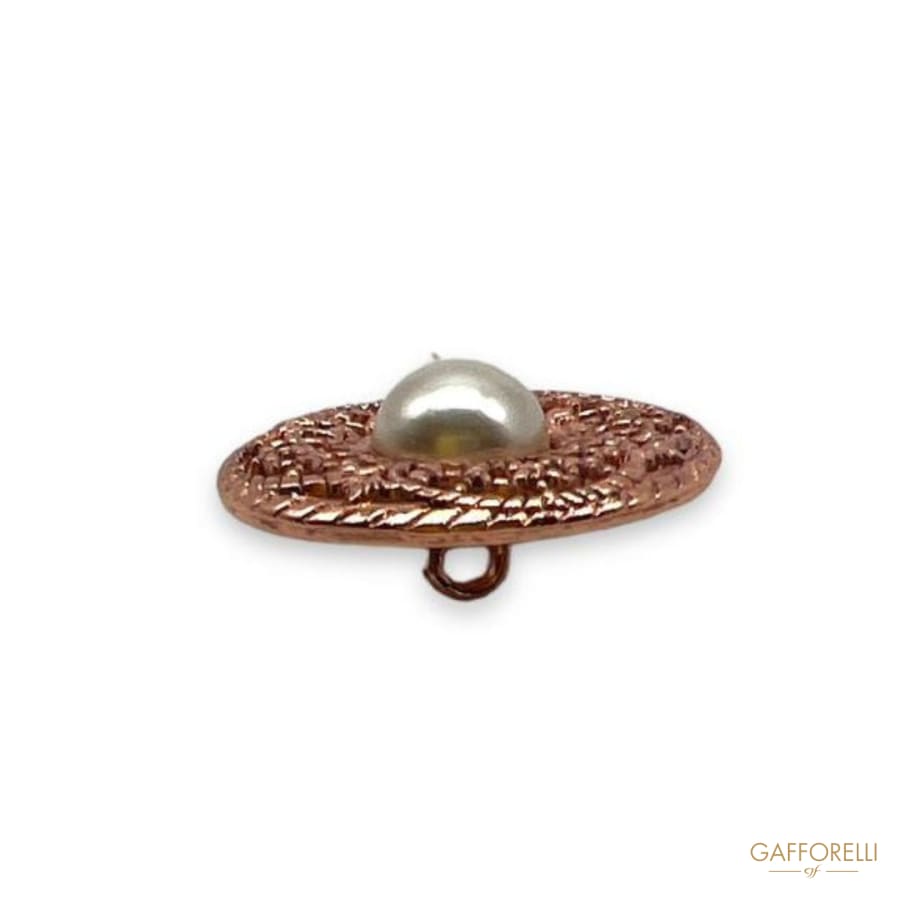 Button with Decoration and Central Pearl- Art. D422