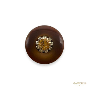 Button With Polyester Base And Jewel Detail- Art. D420 -
