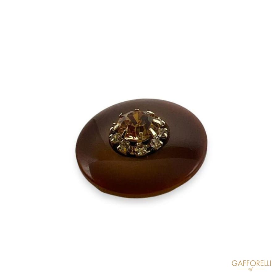 Button with Polyester Base and Jewel Detail- Art. D420