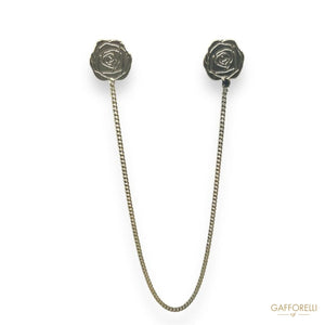 Ceremony Brooch with Pendant Chain U360 - Gafforelli Srl