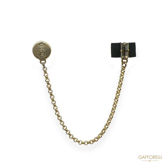 Ceremony Brooch with Pendant Chain U430 - Gafforelli Srl