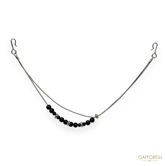Chain for Men’s Trousers with Beads and Rhinestone Charms