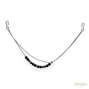 Chain for Men’s Trousers with Beads and Rhinestone Charms