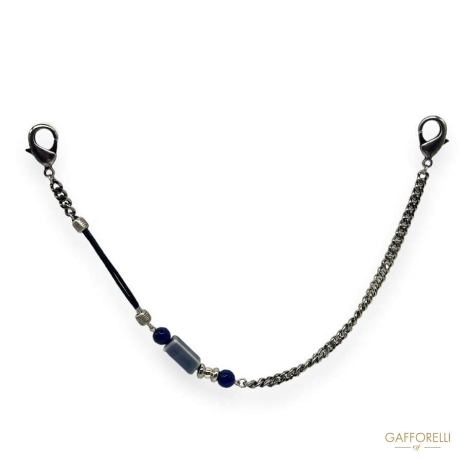 Chain for Men’s Trousers with Blue Details- Art. U506-