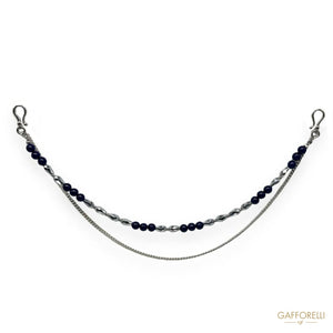Chain for Men’s Trousers with Blue and Silver Irregular