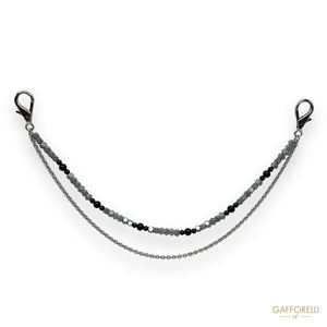 Chain for Men’s Trousers with Faceted Beads - Art. U571-