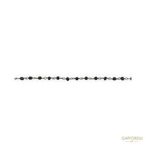 Chain With Multicolor Beads 2874 - Gafforelli Srl