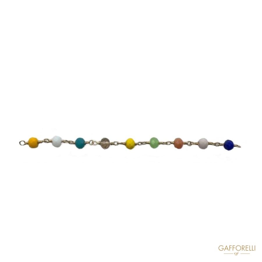 Chain With Multicolor Beads E239 - Gafforelli Srl