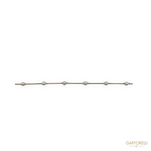 Chain With Pearls E241 - Gafforelli Srl rhinestones chains