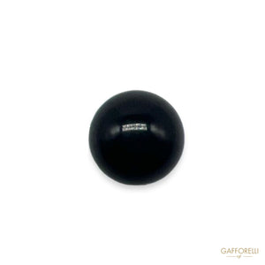 Classic Black Smooth Ball Cufflink U260 - Gafforelli Srl