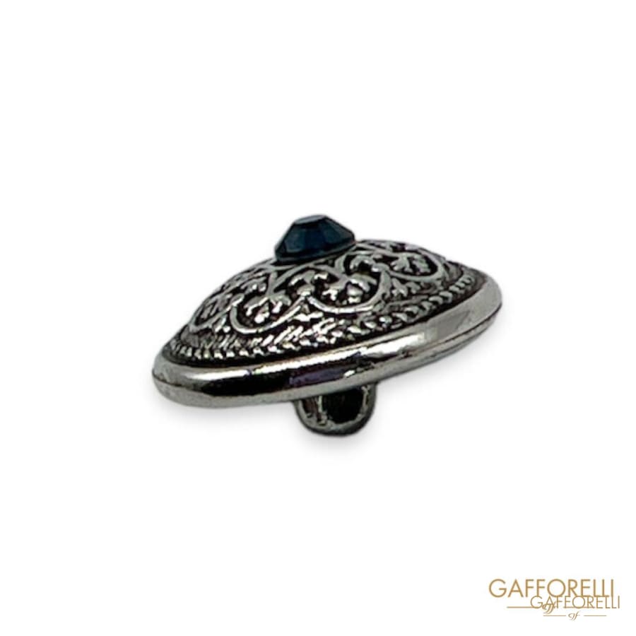 Coat of Arms Button with Rhinestones - Art. B194