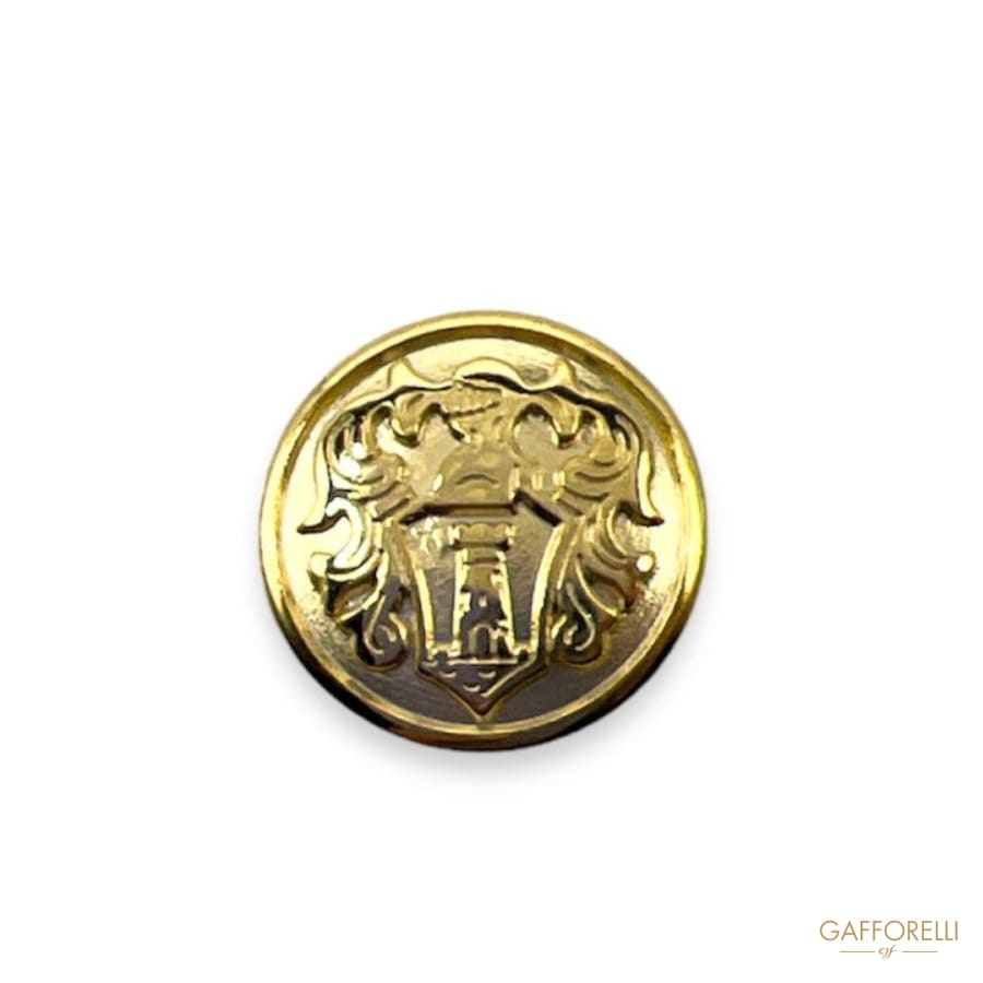 Coat Of Arms Button - Art. U590 - Gafforelli Srl metal